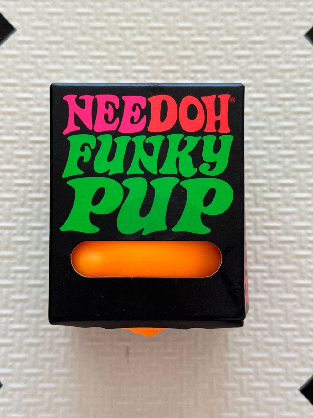 RARE Schylling NeeDoh Funky Pup Neon Orange Fidget Toy NIB - Picture 4 of 6